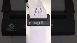 How Easy to Print Stencil with LifeBasis MT200 Tattoo Stencil Printershorts [upl. by Rind]