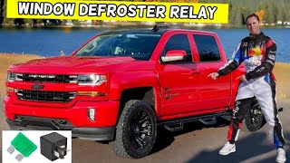 CHEVROLET SILVERADO REAR WINDOW DEFROSTER RELAY LOCATION REPLACEMENT 2014 2015 2016 2017 2018 2019 [upl. by Assirram]