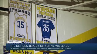 Kenny Willekes had his jersey retired at NorthPointe Chrsitian [upl. by Alair]