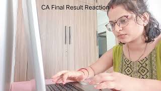 CA Result Reaction  CA Result May 2023 CA Result Reaction harshikajaiswal harshika [upl. by Husha]