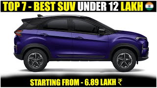 Top 7 Best Compact SUV Cars Under 12 Lakh In India 2024  Best SUV cars In India [upl. by Marcelline788]