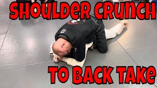 Shoulder crunch Armbar to back take [upl. by Pulchi315]