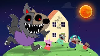 Danny Dog Sad Story  Danny Dog turns into a giant werewolf  Peppa Pig Funny Animation [upl. by Chil]