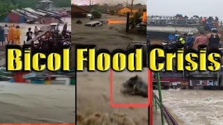 Breaking News Floodwaters Rise in Bicol due to Tropical Storm Kristine PART 1 [upl. by Sixel]