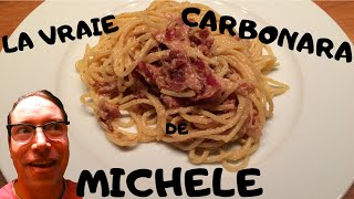 LA VRAIE RECETTE DE LA CARBONARA [upl. by Eadas686]