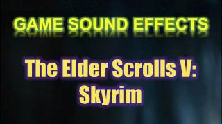 Skyrim Sound Effects  Shout Power Dismay [upl. by Trbor]