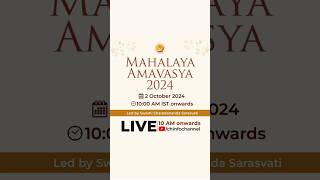 Mahalaya Amavasya 2024 Honor Your Ancestors  Live Rituals amp Pujas [upl. by Kere910]