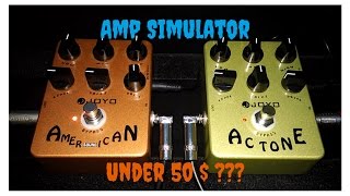 PEDAL VERSUS  Joyo American Sound vs Actone Amp Simulator [upl. by Nitsyrc894]