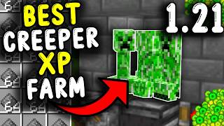 BEST CREEPER XP Farm in Minecraft Bedrock 121 [upl. by Bertasi]