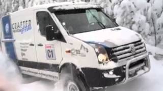 Volkswagen Crafter 4x4 offroad in snow [upl. by Schriever53]