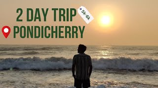 Pondicherry 2Day trip Vlog Telugu  Pondicherry full tour  pondicherry under 6k  Mixture Potlam [upl. by Ahsirak]