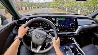 2024 Lexus TX 550h Plugin Hybrid  POV First Driving Impressions [upl. by Eilrak]