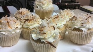 Make Delicious Coconut CreamCustard Cupcake [upl. by Hadria]