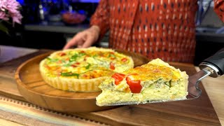 Zucchini and Tomato Quiche A Flavourful Vegetarian Delight [upl. by Blim]