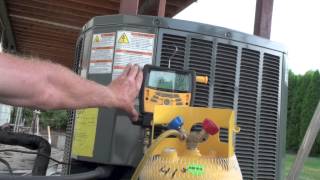 Refrigerant recovery using the compressor [upl. by Ritchie]