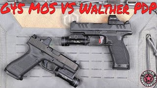 Walther PDP VS G45 MOS Hammer To Hammer 2 Of The Best Defense Pistols [upl. by Webb]