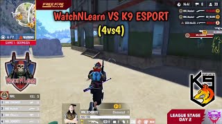 Highlights WatchNLearn VS K9 ESPORT SIAPA MENANG  MATCH 1 DAY 2  FREE FIRE MALAYSIA [upl. by Rieger]