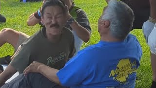 World Eskimo Indian Olympics Ear Pull Finals Day 3 Fairbanks Alaska [upl. by Ginsburg]