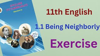 11 English chapter 11  Being Neighborly  Exercise [upl. by Neumark]