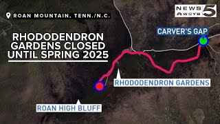 Rhododendron gardens CLOSED at Roan Mountain US Forrest Service begins 25M repairs [upl. by Leid]