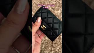 Chanel Lambskin cardholder luxuryonabudget shorts chanelwallet [upl. by Doownil]