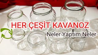 BİNBİR ÇEŞİT KAVANOZDAN GERİDÖNÜŞÜM  KENDİN YAP Recycle Dıy StayHome [upl. by Okika]