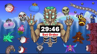 WR Terraria All Bosses defeated in 2946 Seeded Glitched Set Order [upl. by Adnyc]