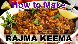 Kidney Bins and Mutton Keema Recipe  Rajma Keema Preparation Process  Rajma Keema Kaise Banta Hai [upl. by Eiclehc730]