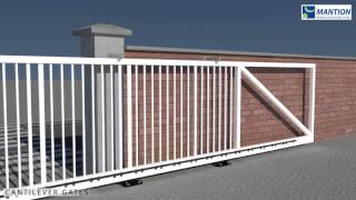 Mantion Cantilever Sliding Gate Installation Video [upl. by Casanova47]