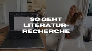 Effektive Literaturrecherche  so gelingts l Wissenschaftliche Arbeit [upl. by Irtimed]