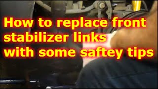 How to replace the sway bar links on a 2006 Ford F350 [upl. by Anyaj]