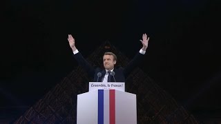 De lannonce de sa victoire au Louvre retour sur la soirée présidentielle dEmmanuel Macron [upl. by Terrill]