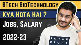 BTech Biotechnology me Career Kaisa Hai  BTech BioTech Career Course Full Details [upl. by Anital]