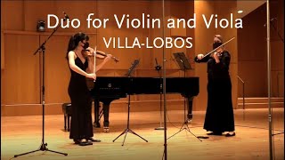 Duo for Violin and Viola • VillaLobos • Mariama Alcântara amp Stephanie Mientka [upl. by Pittman862]