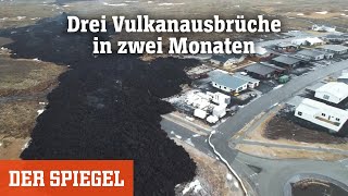 Lava verschlingt isländische Stadt Grindavík  DER SPIEGEL [upl. by Aisemaj563]