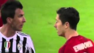 MANDZUKIC VS LEWANDOWSKI FIGHTING [upl. by Alonso]