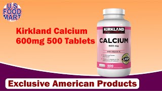 Kirkland Calcium 600mg 500 Tablets [upl. by Atirac]