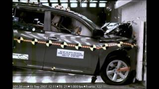 2008 Toyota HighlanderKlugerHybrid NHTSA Frontal Impact [upl. by Aronas]