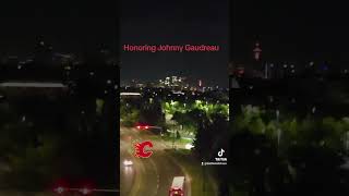 Calgary Flames Fans Honor Johnny Gaudreau [upl. by Ailyn]