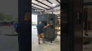 How to install Monarch 6x6 insulated deer blind ￼installation outdoors deer blind [upl. by Imerej825]