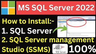 how to download Microsoft SQL server SQL Server download kaise karen how to install server SQL [upl. by Raseta]