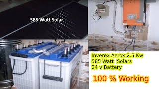 Inverex Aerox 25 Kw 24 V Setup Installation  Jinko 585 Watt Bifacial Solar Panels Installation [upl. by Warwick521]