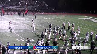 Ridley vs Conestoga  Boys Varsity Football  Homecoming Game 2023 [upl. by Atinnod]