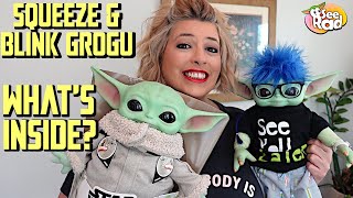 Whats Inside The Mattel SQUEEZE amp BLINK GROGU Baby Yoda amp How To Change The Batteries PART 1 [upl. by Deering884]