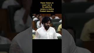 Pawan Kalyan on Liquor ban amp Deaddiction centers in Andhra Pradesh Assembly deputycmpawankalyan [upl. by Ahsotan]