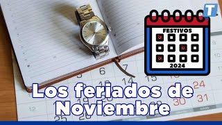 Los VERDADEROS días FERIADOS de NOVIEMBRE 🗓️ [upl. by Kaia]