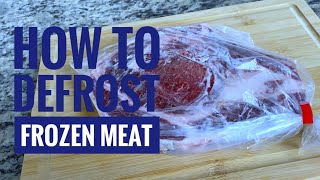 How to defrost frozen meat without losing Quality [upl. by Tsai]