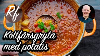 Köttfärsgryta med potatis [upl. by Ardell398]