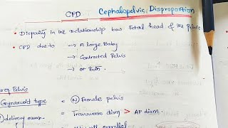 Cephalopelvic Disproportion CPD Obstetrics [upl. by Akener]