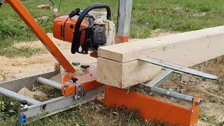 setting up log and milling on Norwood Sawmills PM14 [upl. by Eva219]